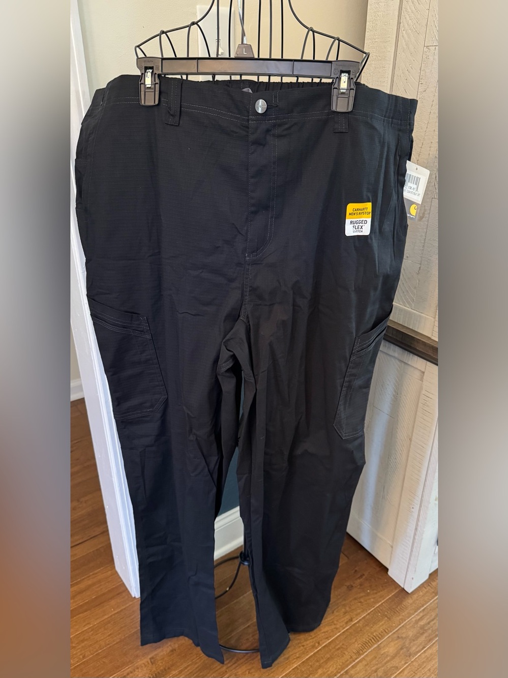 Carhartt C56418TX Men’s Rugged Flex Black 3XL Tall 3XT Ripstop Cargo Pants scrub